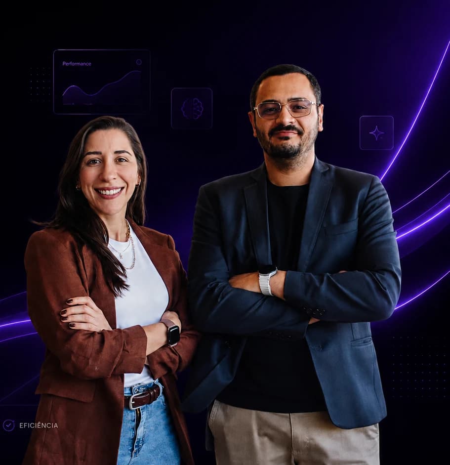 Rafaela Risse e Renan Melo, especialistas da NexUnio
